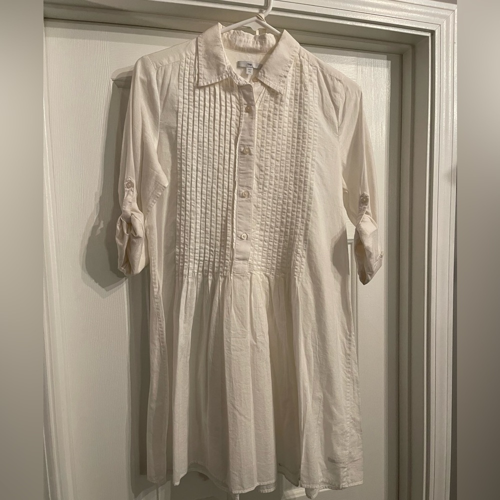 Gap White Cotton Size XS Dress